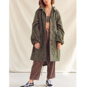 GI Military Camouflage Fishtail Parka with Hood